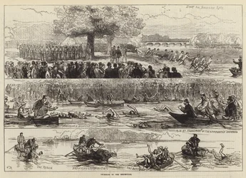 Nager dans la Serpentine